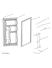 Door parts for Ge Refrigerator GME04GLHBLB from AppliancePartsPros.com