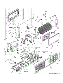 Machine Compartment parts for Ge Refrigerator GFE27GGDDWW from AppliancePartsPros.com
