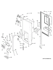 Dispenser Door parts for Ge Refrigerator CFCP1RKBASS from AppliancePartsPros.com