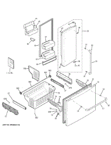Doors & Bins parts for Ge Refrigerator CFCP1RKBASS from AppliancePartsPros.com