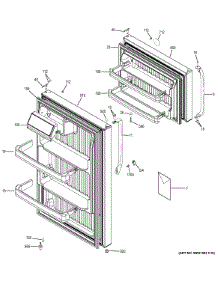 Doors parts for Ge Refrigerator GTK17GCEFRBS from AppliancePartsPros.com