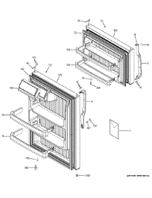 Doors parts for Ge Refrigerator GTS16DBEMRBB from AppliancePartsPros.com