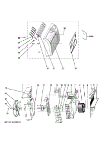 Grille & Chassis Parts parts for Ge Room Air Conditioner AJCQ06LCFQ1 from AppliancePartsPros.com