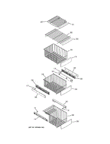Freezer Shelves parts for Ge Refrigerator PCE23NGTDFBB from AppliancePartsPros.com