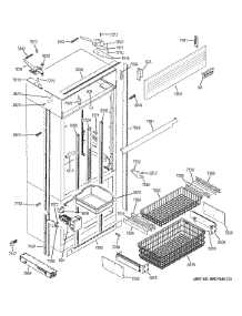 Freezer Section, Trim & Components parts for Ge Refrigerator ZIPP360NZA from AppliancePartsPros.com