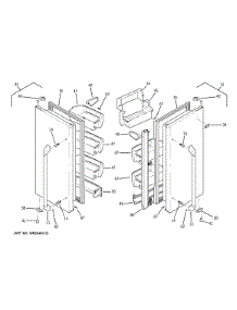Fresh Food Doors parts for Ge Refrigerator ZFGP21HZJSS from AppliancePartsPros.com