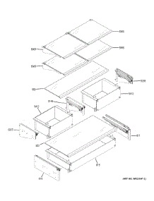 Fresh Food Shelves parts for Ge Refrigerator ZIP360NZA from AppliancePartsPros.com