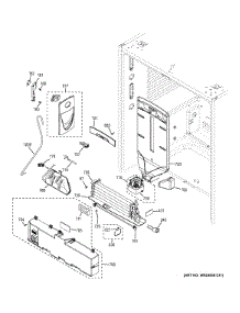 Fresh Food Section parts for Ge Refrigerator PWE23KSDBSS from AppliancePartsPros.com