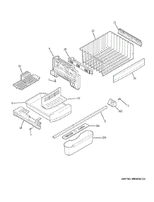 Freezer Shelves parts for Ge Refrigerator CWS21SSEAFSS from AppliancePartsPros.com