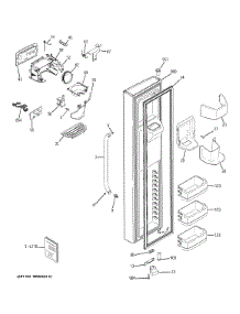 Freezer Door parts for Ge Refrigerator GSHS9NGYCCSS from AppliancePartsPros.com