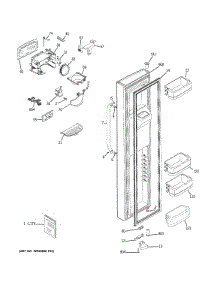 Freezer Door parts for Ge Refrigerator GSHS6KGZCCSS from AppliancePartsPros.com