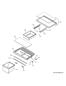 Fresh Food Shelves parts for Ge Refrigerator GTH21GBEAWW from AppliancePartsPros.com
