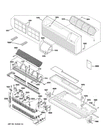 Grille, Heater & Base Pan Parts parts for Ge Room Air Conditioner AZ41E09DAPW4 from AppliancePartsPros.com