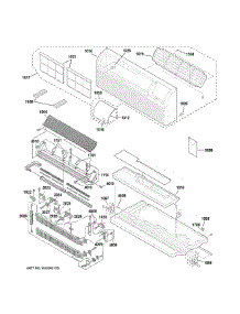 Grille, Heater & Base Pan Parts parts for Ge Room Air Conditioner AZ41E09EABW5 from AppliancePartsPros.com