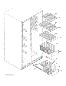 Freezer Shelves parts for Ge Refrigerator PSE26KSEEESS from AppliancePartsPros.com