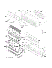 Grille, Heater & Base Pan Parts parts for Ge Room Air Conditioner AZ41E07EACM2 from AppliancePartsPros.com