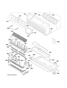 Grille, Heater & Base Pan Parts parts for Ge Room Air Conditioner AZ61H12EABW3 from AppliancePartsPros.com