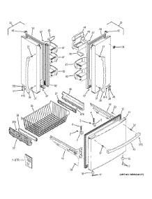 Doors parts for Ge Refrigerator GNS22ESEAFSS from AppliancePartsPros.com