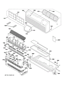 Grille, Heater & Base Pan Parts parts for Ge Room Air Conditioner AZ61H15DADM3 from AppliancePartsPros.com
