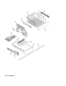 Freezer Shelves parts for Ge Refrigerator GNS22EGEBFWW from AppliancePartsPros.com