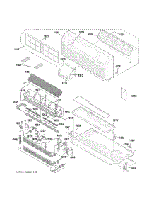 Grille, Heater & Base Pan Parts parts for Ge Room Air Conditioner AZ61H09EADW2 from AppliancePartsPros.com