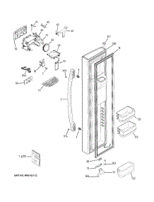Freezer Door parts for Ge Refrigerator GSE23GGEBCWW from AppliancePartsPros.com