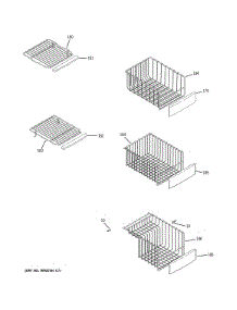 Freezer Shelves parts for Ge Refrigerator PZS23KPEBFBV from AppliancePartsPros.com