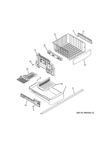 Freezer Shelves parts for Ge Refrigerator GNE22GGEAFBB from AppliancePartsPros.com
