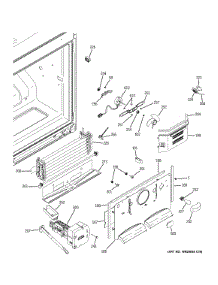 Freezer Section parts for Ge Refrigerator GNE22GGEAFBB from AppliancePartsPros.com
