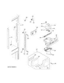 Fresh Food Section parts for Ge Refrigerator GDE23ETEBRBB from AppliancePartsPros.com