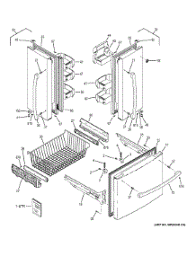 Doors parts for Ge Refrigerator GNS22ESEBFSS from AppliancePartsPros.com