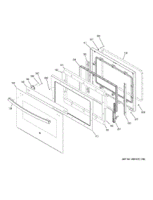 Door parts for Ge Wall Oven PK7000DF7WW from AppliancePartsPros.com
