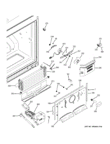 Freezer Section parts for Ge Refrigerator GDE20ETEARBB from AppliancePartsPros.com