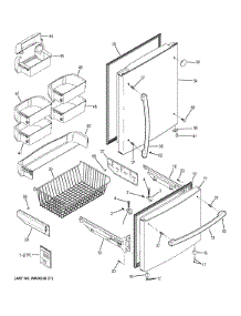 Doors parts for Ge Refrigerator GDE23ESEARSS from AppliancePartsPros.com