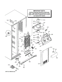Freezer Section parts for Ge Refrigerator GSE26HGEBHBB from AppliancePartsPros.com