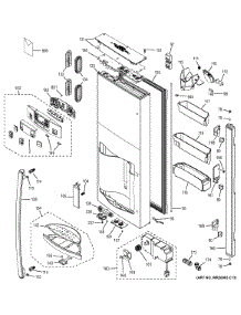 Dispenser Door parts for Ge Refrigerator GFE29HMDDES from AppliancePartsPros.com