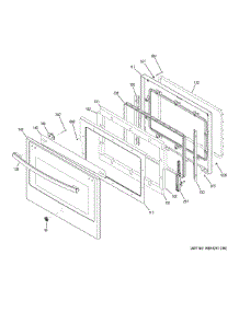 Door parts for Ge Wall Oven PCT7050SF6SS from AppliancePartsPros.com