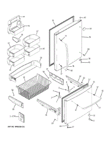 Doors parts for Ge Refrigerator GDSS0KCXFRSS from AppliancePartsPros.com