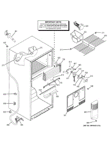 Freezer Section parts for Ge Refrigerator GTZ18ICEKRSS from AppliancePartsPros.com