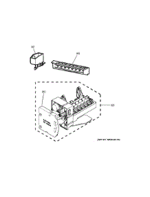 Ice Maker parts for Ge Refrigerator GTJ18GCDERSA from AppliancePartsPros.com