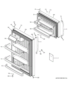 Doors parts for Ge Refrigerator GTH18GBDDRBB from AppliancePartsPros.com