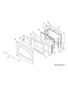 Door parts for Ge Wall Oven ZET9050SH4SS from AppliancePartsPros.com