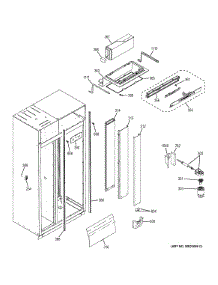 Fresh Food Section parts for Ge Refrigerator ZIS480NXC from AppliancePartsPros.com
