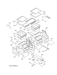 Shelves & Drawers parts for Ge Refrigerator ZIC360NXCLH from AppliancePartsPros.com