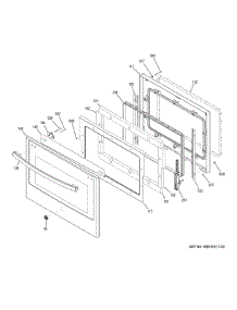 Door parts for Ge Wall Oven PT7050EH7ES from AppliancePartsPros.com