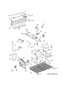 Unit Parts parts for Ge Refrigerator GTS18GBEJRBB from AppliancePartsPros.com