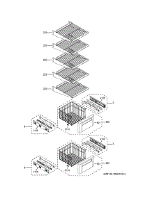 Freezer Shelves parts for Ge Refrigerator ZIS360NXC from AppliancePartsPros.com