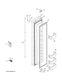 Freezer Door parts for Ge Refrigerator ZISS360NXCSS from AppliancePartsPros.com