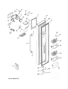 Freezer Door parts for Ge Refrigerator CZS25TSEBFSS from AppliancePartsPros.com