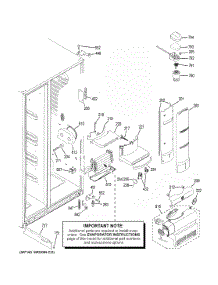 Fresh Food Section parts for Ge Refrigerator CZS25TSEBFSS from AppliancePartsPros.com